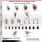 Service Caster 4 Inch 316SS High Temp Glass Filled Nylon 1 Inch Stem Caster Set Lock Brake SCC-SS316TTLEX20S414-GFNSHT-1-4 - alternate 2